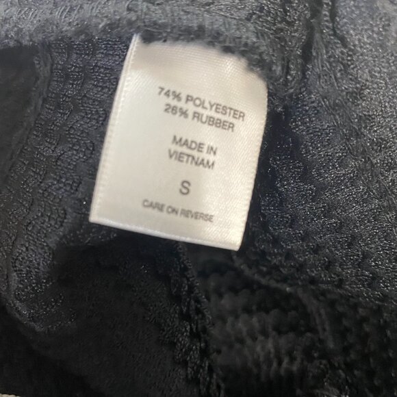 NEW YORK & COMPANY Skirt s Bandage Pencil Stretch Herringbone Vented Black - Picture 8 of 10